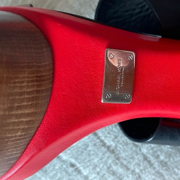 Made in italy Michael Kors Collection Wooden platform pumps Size 8 - Picture 7 of 7